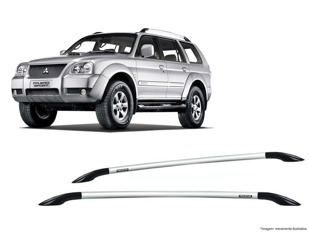 Longarina de teto tubular Mitsubishi Pajero sport (2006 a 2011)